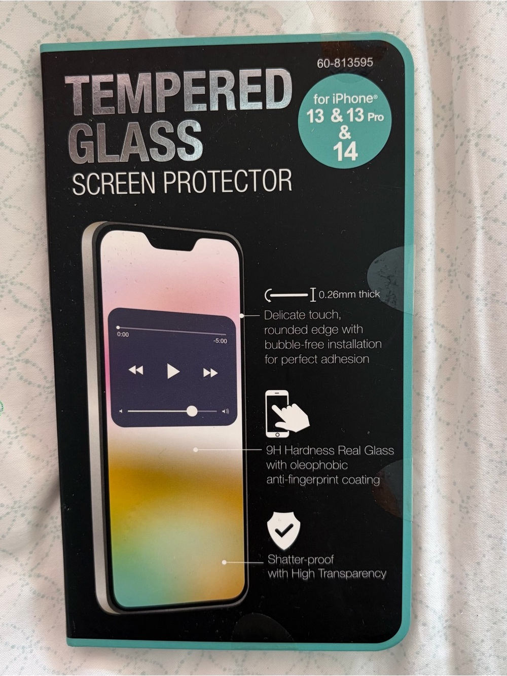 Tempered Glass Screen Protector For iPhone 13, iPhone 13 Pro & iPhone 14 New!